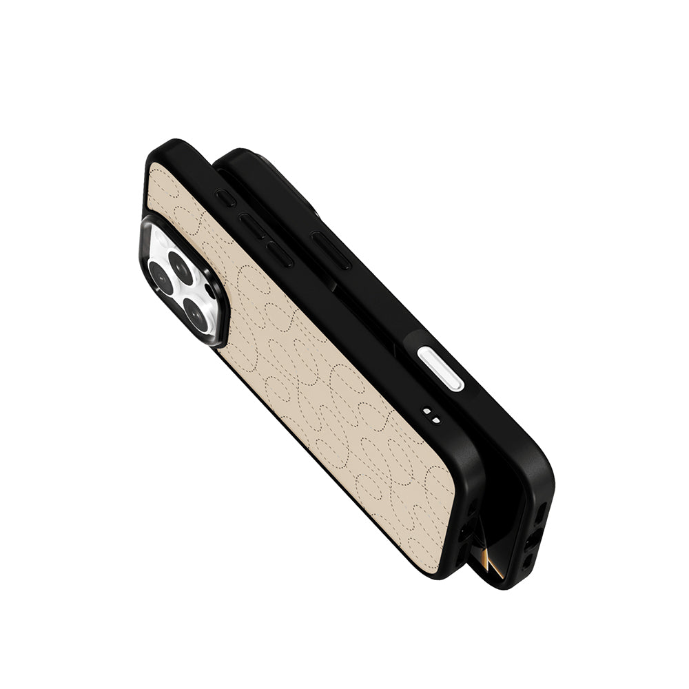 Original for Apple 16promax line rope pattern new glass gilded magnetic mobile phone case full package