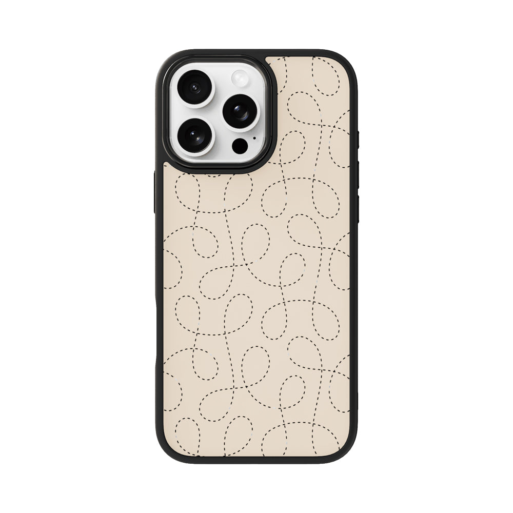 Original for Apple 16promax line rope pattern new glass gilded magnetic mobile phone case full package